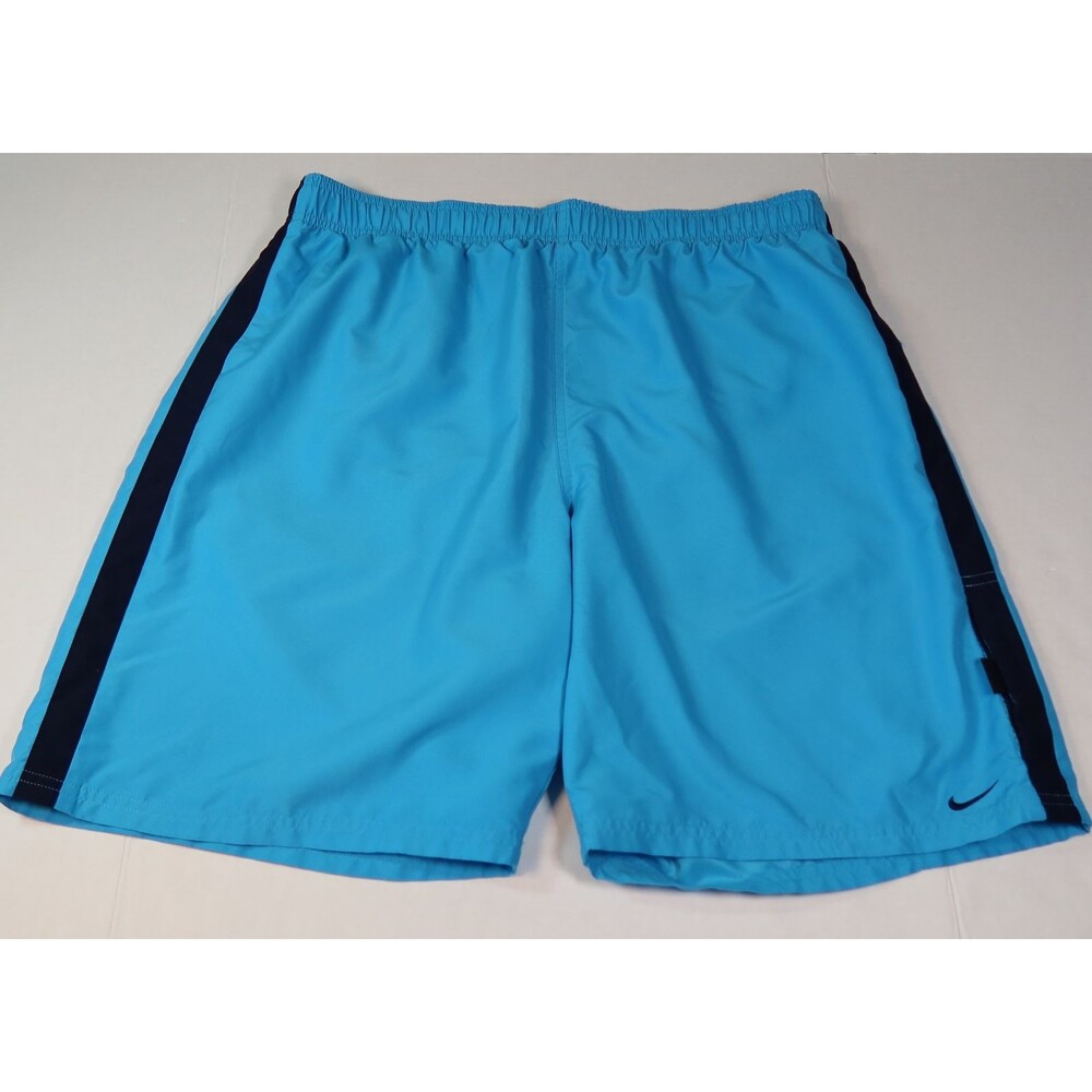Nike Swim Trunks Men  Size XL Blue Board Shorts Mesh Lined Y2K  Swoosh Logo